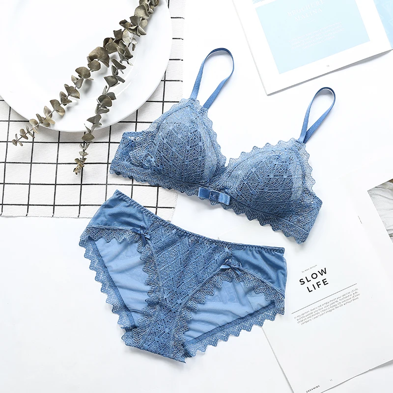 Бюстгальтер Lilymoda женский кружевной пикантный Бралетт без косточек комплект с