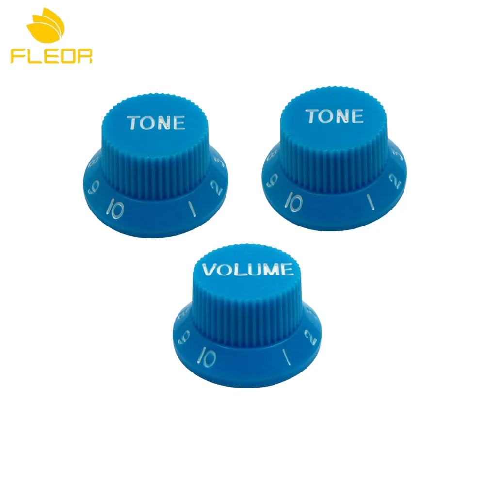 FLEOR 30 шт. пластиковая шляпа топ электрическая гитара громкость и тон настройки