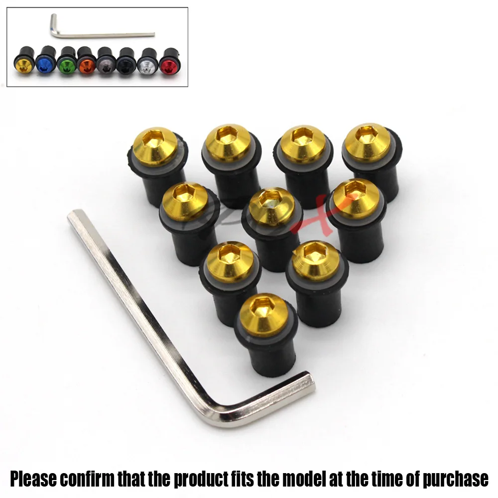 10 шт. болты на лобовое стекло для DUCATI multistrada 1200 1098 848 999 749|motorcycle bolt kits|bolt motorcyclescrew