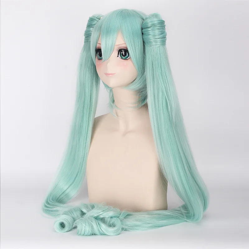 Hatsune парик Мику Горячая Аниме игра музыка длинные прямые кудрявые для косплея
