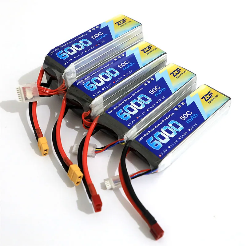 ZDF 11 1 V 6000mAh 50C 100C 3S RC Lipo батарея для квадрокоптера вертолета Traxxas автомобиля осевой