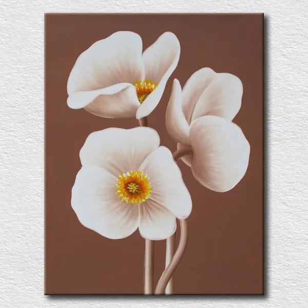 

Modern Handpainted Canvas High Quality Wall Pictures Decoration Oil Painting for Living Room Wall Decor Fresh Flowers Painting