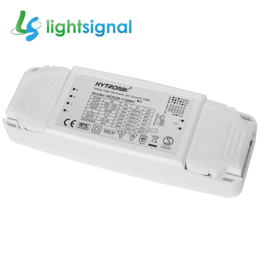 28 Вт выбор постоянного тока dimmable драйвер 350ma/450mA/550mA/600mA/700mA С Симисторные