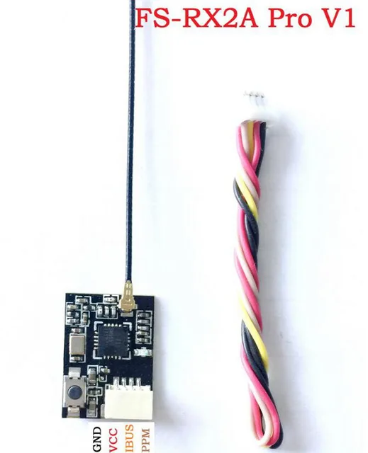 1 шт. 2 4G приемный модуль FS-RX2A Pro V1 фотография для FS-I6/I6X/I6S/TM8/TM10/I10 пульт