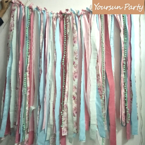 Богемные вдохновленные Тряпичные завязанные занавески реквизит для фотосессии