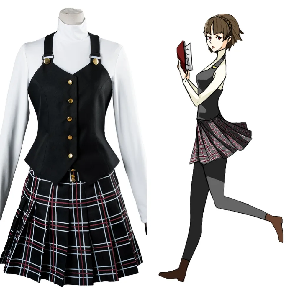 

Костюм для косплея Persona 5 Makoto Niijima, школьная форма P5 Queen, полный комплект, женское платье