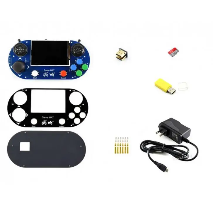 Набор аксессуаров Raspberry Pi G включая игровую шляпу карту Micro SD адаптер питания и т.