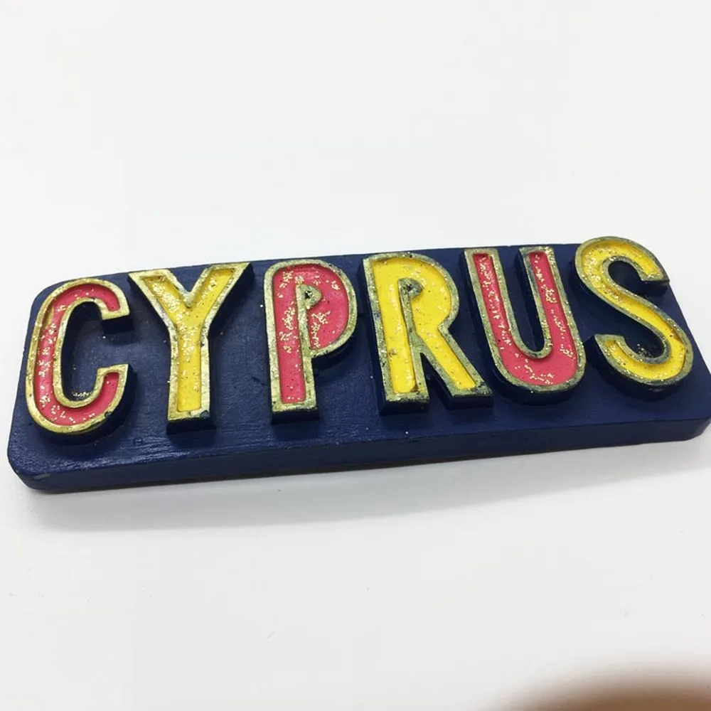 BABELEMI 1pcs Creative Letters Cyprus Travel Souvenirs Fridge Magnet Souvenir Refrigerator Magnets Home Decor | Дом и сад