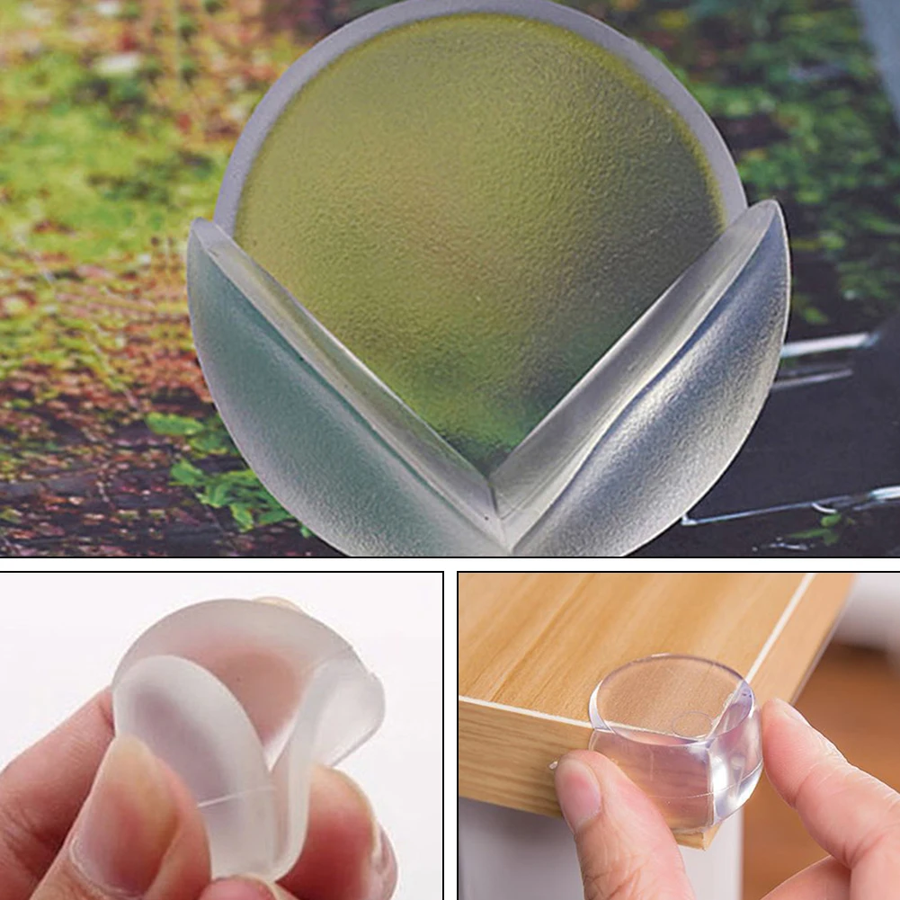 4 Pcs/Pack Chair Cover Child Baby Safety Soft Transparent Elastic Protector Desk Table Corner Edge Protection | Дом и сад