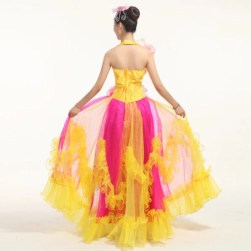 Открытые танцевальные костюмы новый дизайн 2016 национальная танцевальная одежда