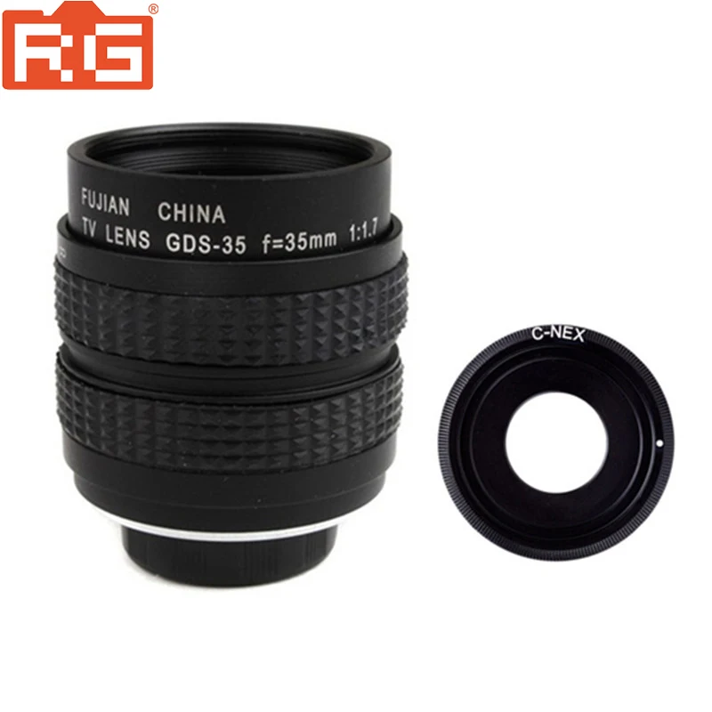 Объектив видеонаблюдения Fujian 35 мм F1.7 объектив для ТВ C + ENX крепление Sony Nex 5T N6 N7 N 3N
