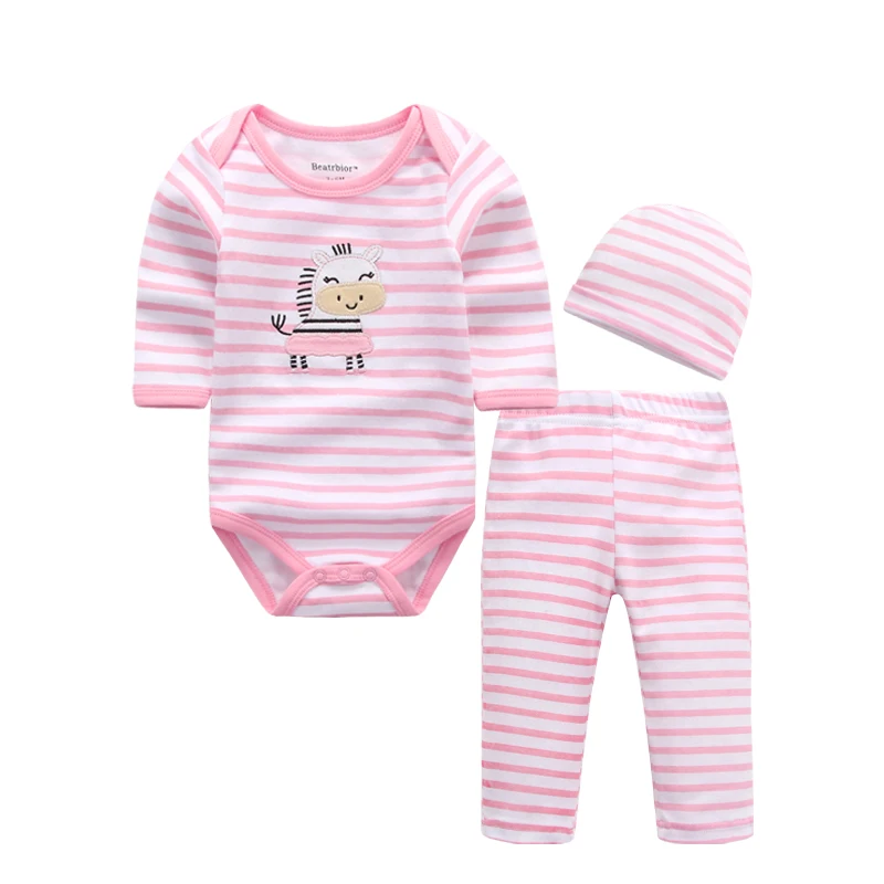 Комплекты для малышей Новорожденные девочки-мальчики одежда комбинезоны с