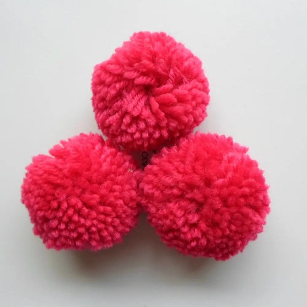 Смешанные цвета большие помпоны 5 см ручная работа пряжа помпон шары для