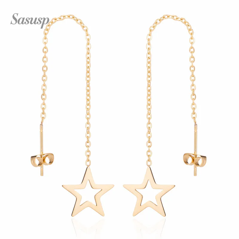 Sasusp полые круглые треугольные звезды сердце шестигранные геометрические серьги