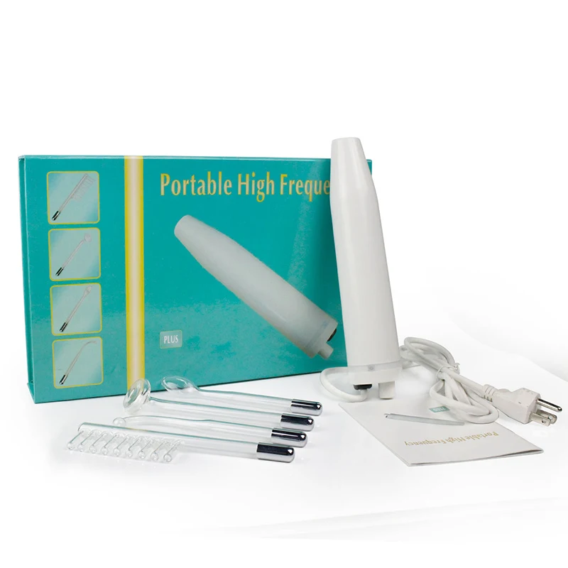 Топ красоты Портативный Высокочастотный электрод Стекло трубки Электротерапия