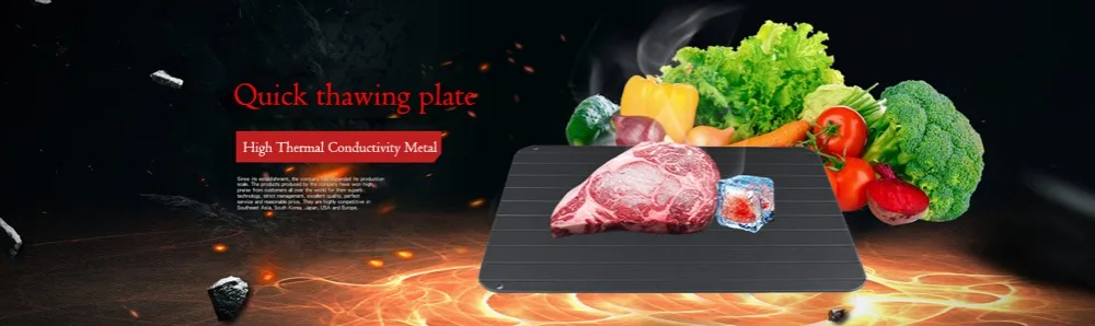 Meijuner быстрая разморозка лоток оттепель замороженные продукты Мясо Фрукты быстрая пластина для разморозки доска разморозка кухонный гаджет инструмент быстрая оттепель