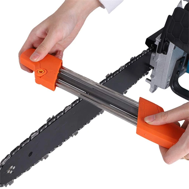 Manual Chainsaw Saw Chain Sharpener 5/32P 4.0Mm Replacement Grinding Tool Fast-Sharpening Sharp Filing Guide (Ora | Инструменты