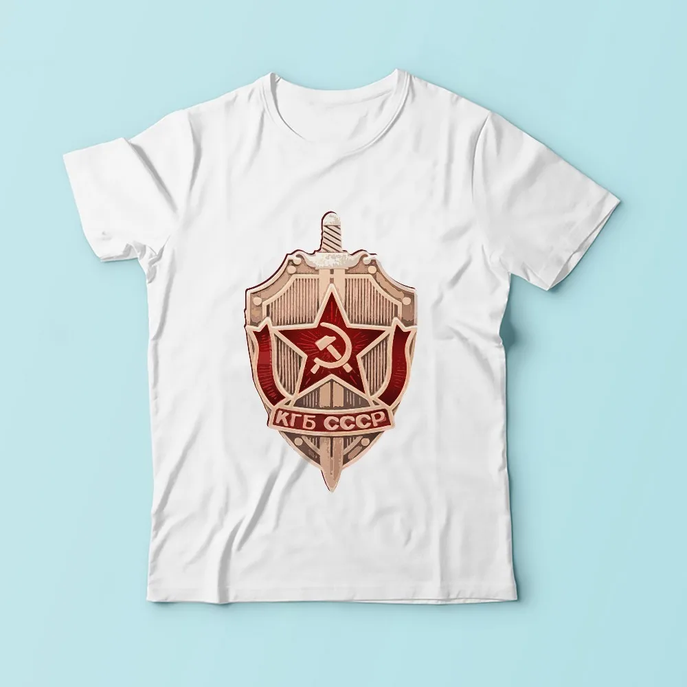 Советского Союза КГБ Знак Футболка homme JOLLYPEACH Новинка 2017 белый Повседневный