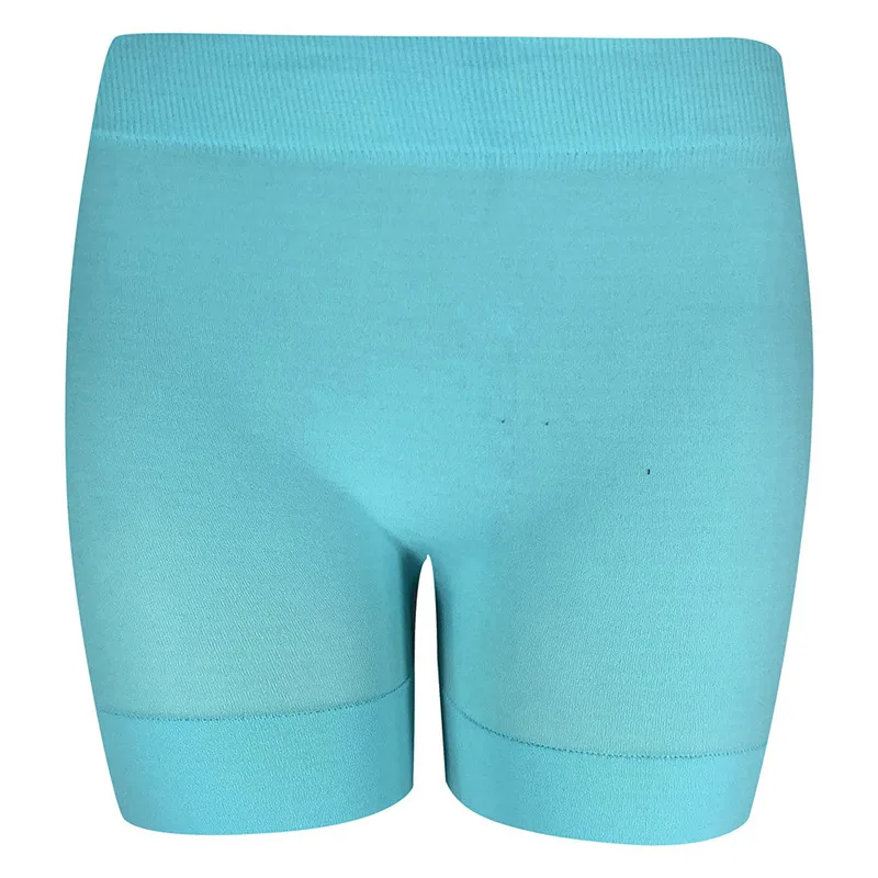 Light Blue Летние женские базовые велосипедные шорты, Компрессионные Леггинсы для тренировок, шорты для йоги, шорты с высокой эластичной талией, однотонные Капри для женщин - Цвет: Light Blue
