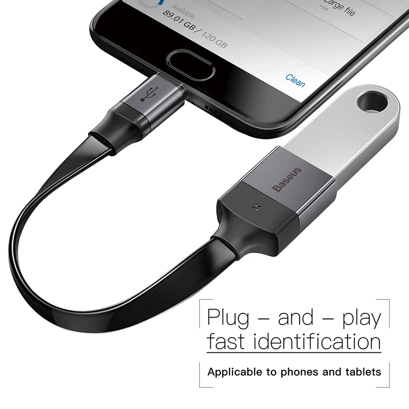 Baseus OTG Micro USB кабель адаптер для Xiaomi Redmi Note samsung Android зарядный конвертер USB 2,0 Microusb OTG Кабельный разъем