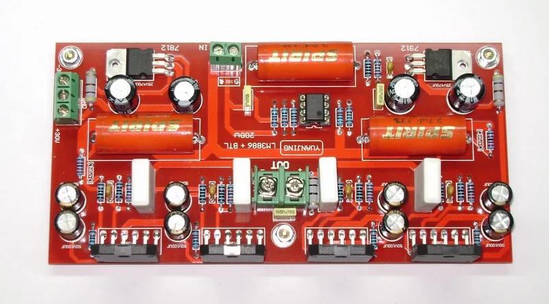 Оригинальный LM3886 + NE5532 параллельный BTL 200 Вт DC +-30 в моно усилитель доска 148*75 мм |