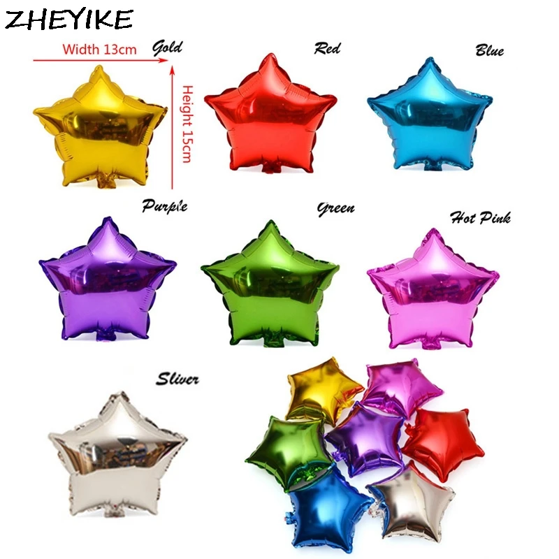 ZHEYIKE 10/20 шт. Ballonnen Bruiloft Star Фольга шарики День подарков будущей матери Globos рождения