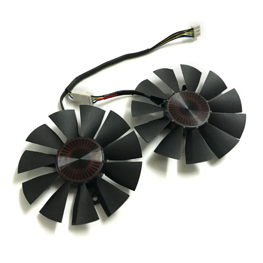 2 шт./лот STRIX R9 370 RX460 видеокарты VGA вентилятор cooler вентиляторы для ASUS GTX760 GTX1050Ti EX GTX