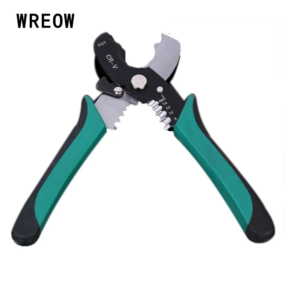 

Multi Tool 8Inch Wire Stripper Cable Cutting Scissor Stripping Pliers Wire Stripping Tool 1.6-4.0mm Hand Tools Electrician Tool