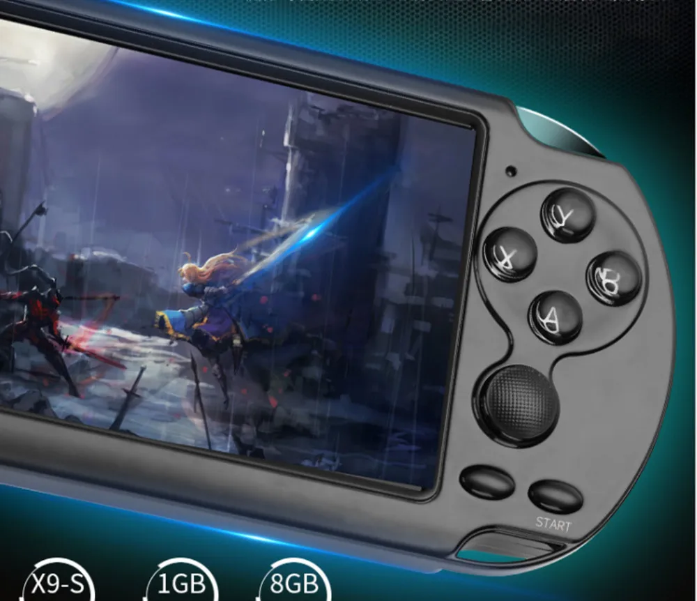 X9S двухклавишная портативная игровая консоль с 5 1 дюймовым цветным экраном мини