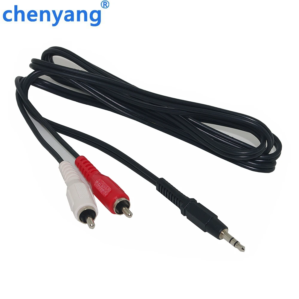 Новинка 5 футов 1 м 3 мм штекер для AV 2 RCA стерео музыкальный аудио кабель MP3 Pod