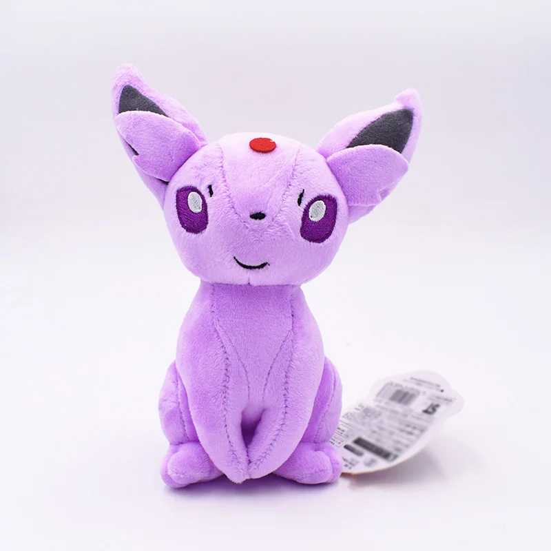 Новые плюшевые игрушки Eevee 9 стилей Umbreon Eevee Espeon Jolteon Vaporeon Flareon Glaceon Leafeon Sylveon мягкие куклы животных - Цвет: Espeon