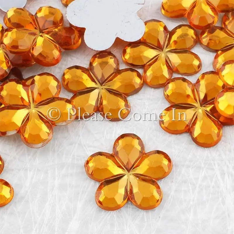 Gold 1000 шт./лот 9 Цвета 16 мм акриловый цветок Gem Стразы Свадебные цветы конфетти Ткань Чистка Стразы DIY Craft - Цвет: Gold