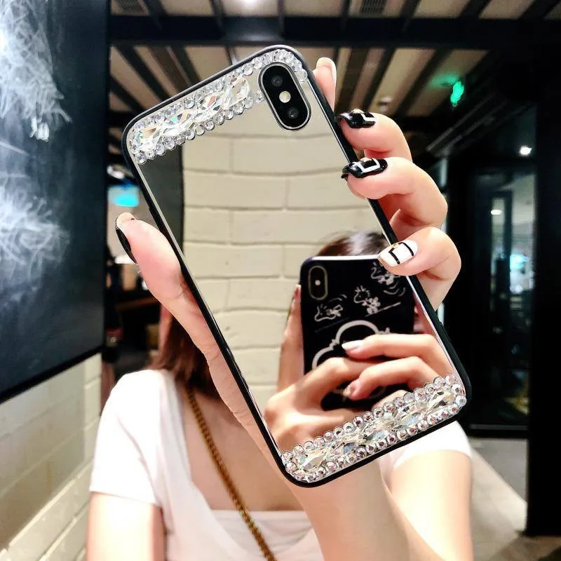 Блестящий зеркальный чехол для iphone 7 8 PLUS 6 6S X XR XS MAX мягкие силиконовые чехлы Huawei