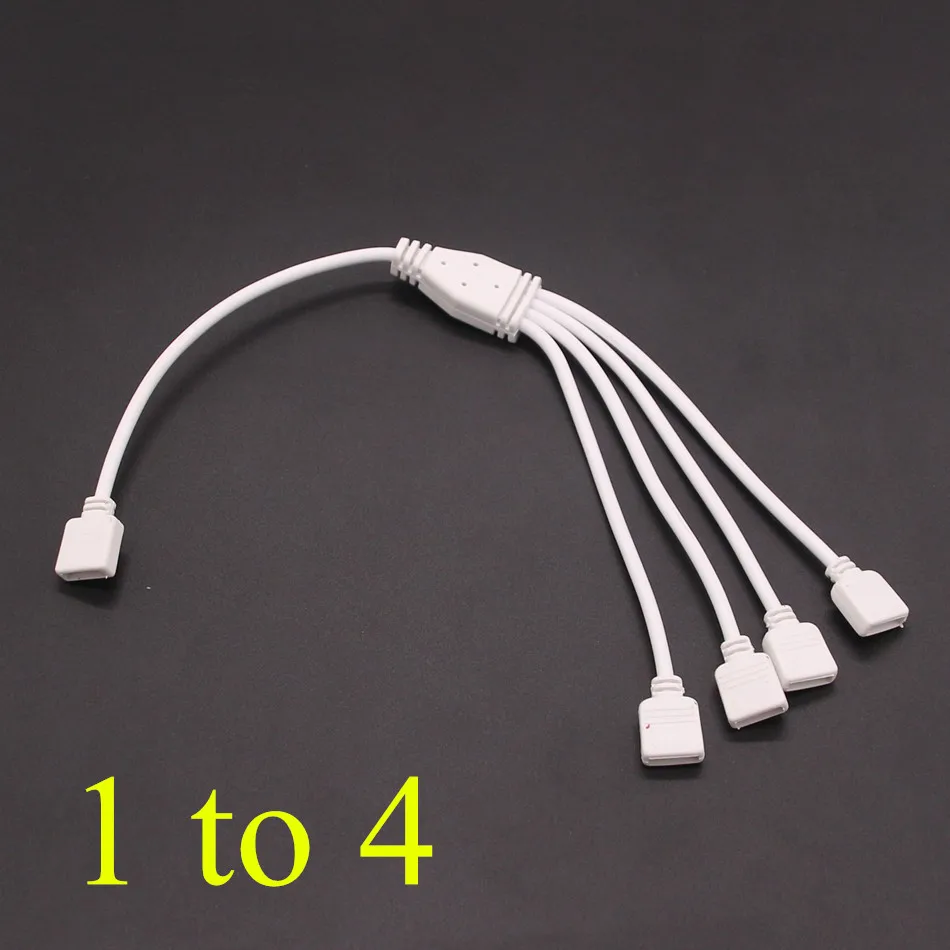 4pin RGB соединительный узел отклонения в размерах на 1 2 3 4 сплиттер женский провод