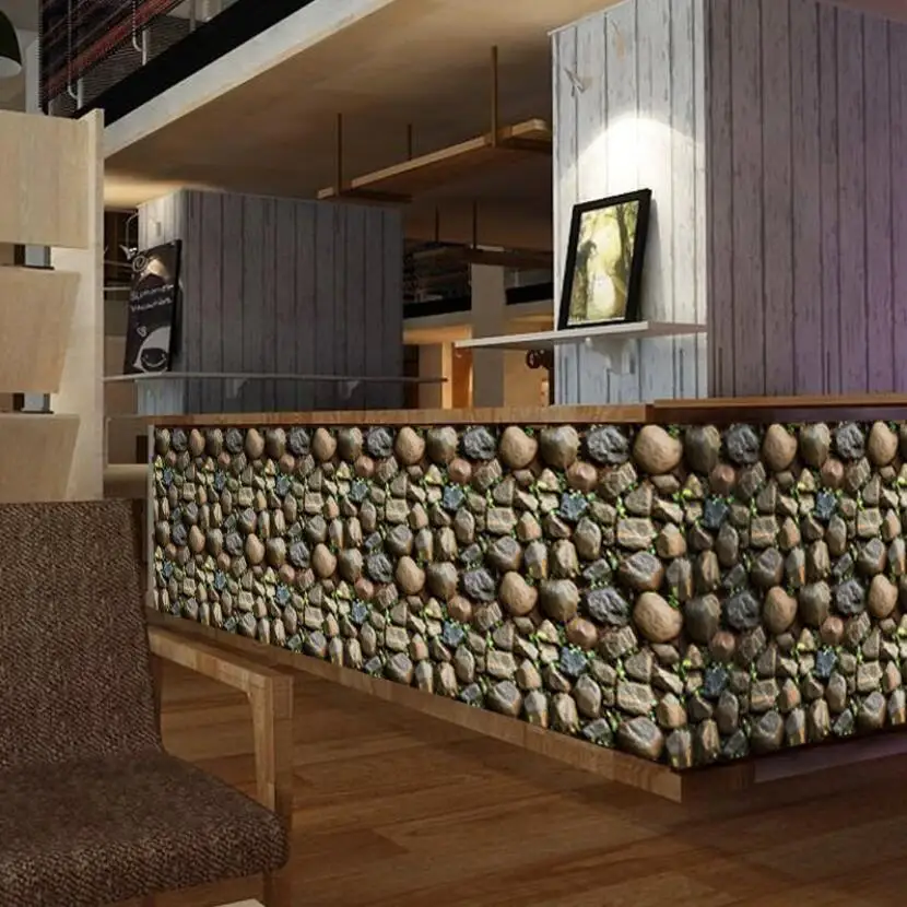 Modern 3d Stone Wallcovering Self Adhesive Store Wall Paper tv Backdrop Wallpapers Mural Papel de Parede Home Decoration ZE091 |