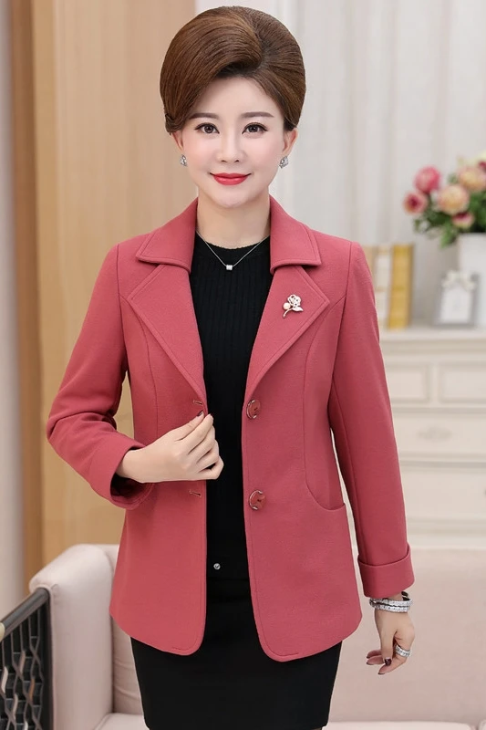 Женское осенне-зимнее пальто тонкий женский маленький костюм средней длины с