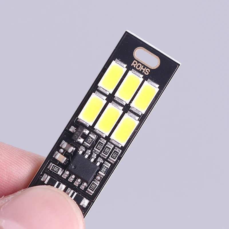 Ночная лампа миниатюрная карманная USB карта светодиодный ночной Светильник для