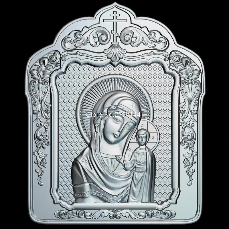 

Madona _ cu_pruncul (cu_rama) 3D модель, рельеф рисунок, формат STL, религия, 3d фотография с ЧПУ в формате STL