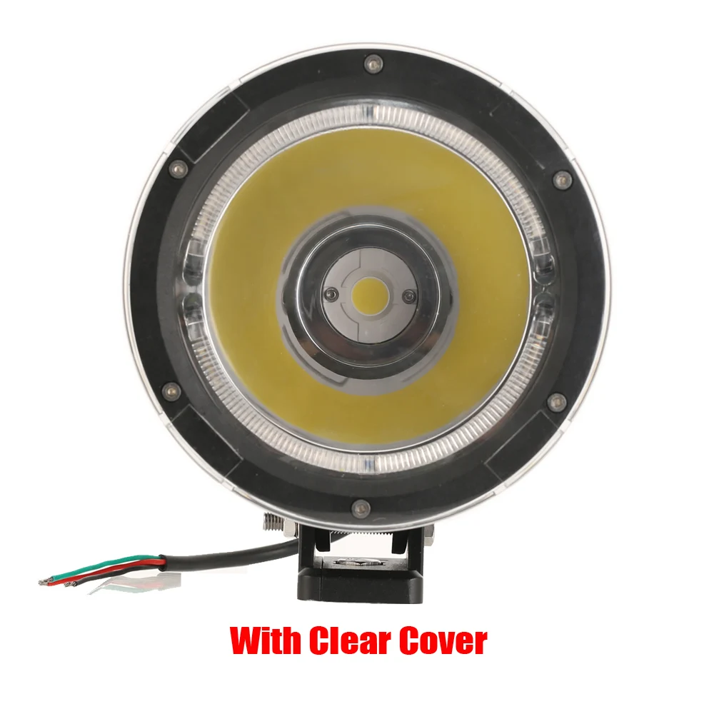 Free Clear cover 2 шт. Vision светильник ing 9150970 Cannon светодиодный светильник для вождения s 6," 50 Вт Светодиодный светильник для бездорожья с белым DRL прозрачным поперечным покрытием - Цвет: Free Clear cover