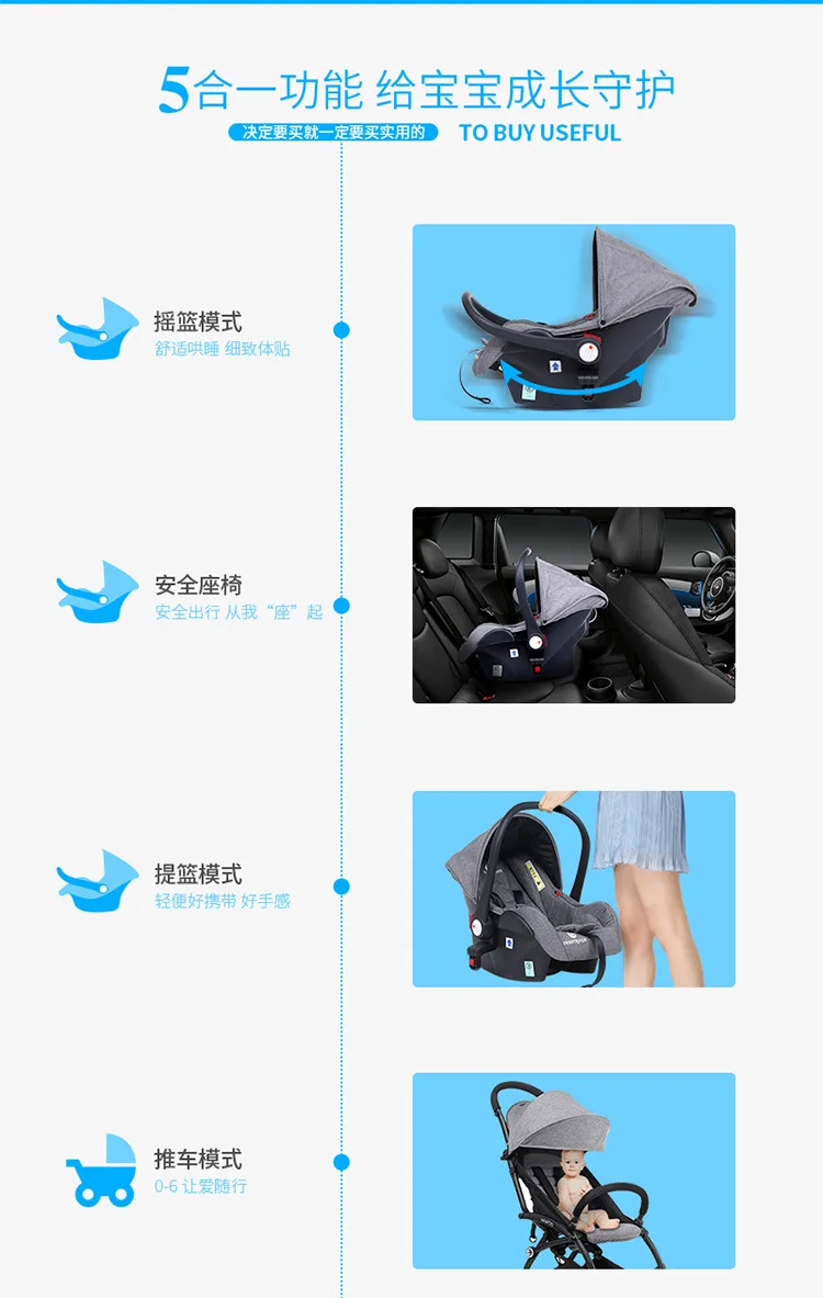 Twins Baby легкая коляска Съемная сдвоенная прогулочная коляска Автомобильная детская коляска+ детское безопасное детское сидение набор cochecito bebe gemelar 3C