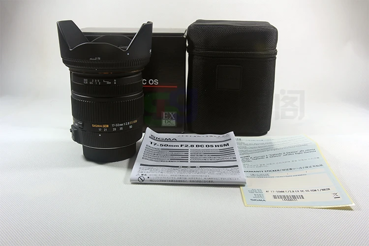 Зум-объектив Sigma 17-50 17-50mm f/2 8 EX DC OS HSM для Canon 1300D 600D 650D 700D 750D 760D 70D 60D 80D 7D T6 T6s T5 T5i |