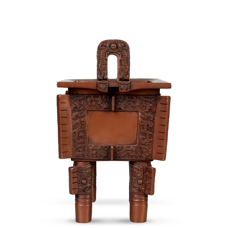 Бронза медь Simuwu четырехгранный триангуляционный знак бронза орнамент ремесла