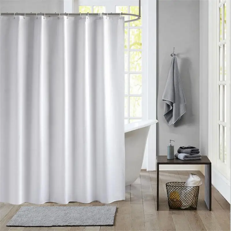 

Dafield Shower Liner White Shower Curtain White Shower Curtain Liner Bathroom Bath Waterptoof Washable Polyester