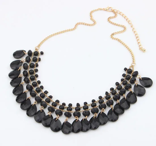 SF4 4 ювелирные изделия модные ожерелья для женщин новинка 2014 камень кисточка