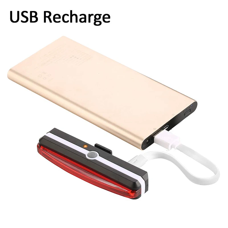 Яркий задний фонарь для дневного велосипеда с USB-зарядкой защищенный от
