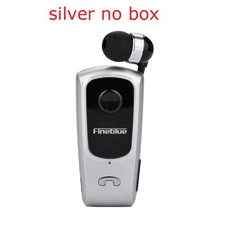 Silver no box Fineblue F920 беспроводные Bluetooth наушники Auriculares водительские звонки напоминают о спортивной ходовой одежде гарнитура с зажимом для телефона бесплатный Чехол - Цвет: Silver no box