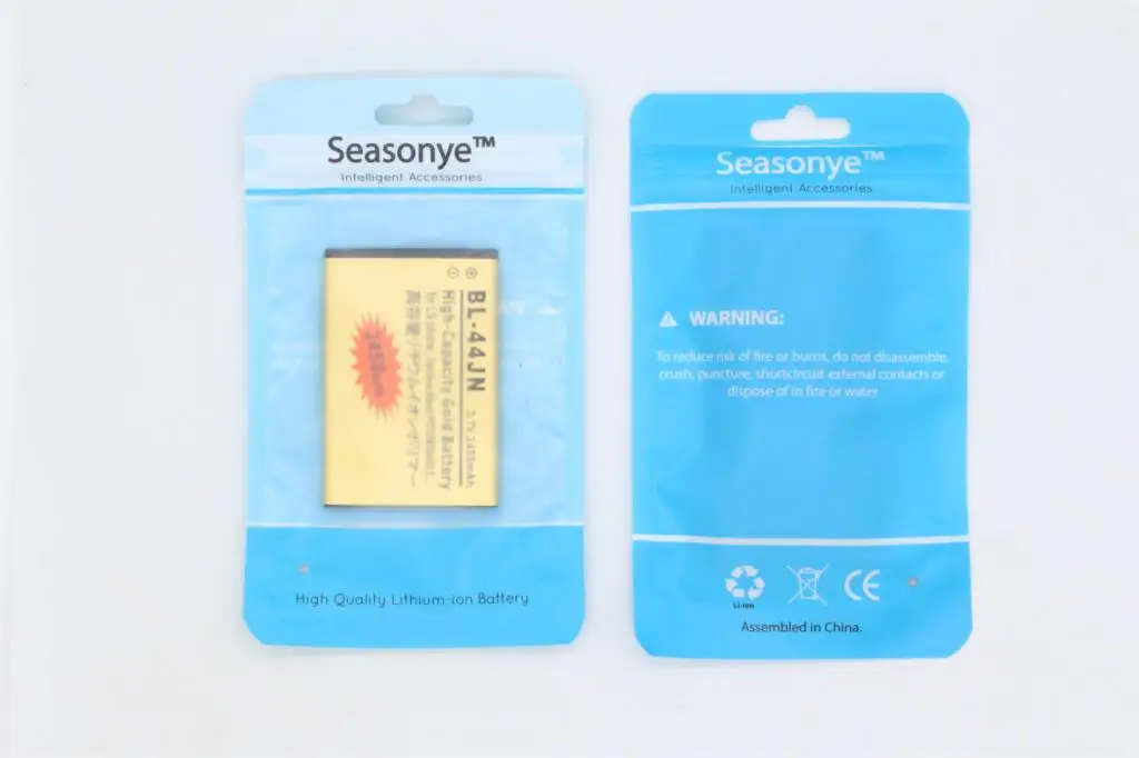 Seasonye 2450mAh BL-44JN Золотая запасная батарея + зарядное устройство для LG Optimus Black P970 MS840 L5
