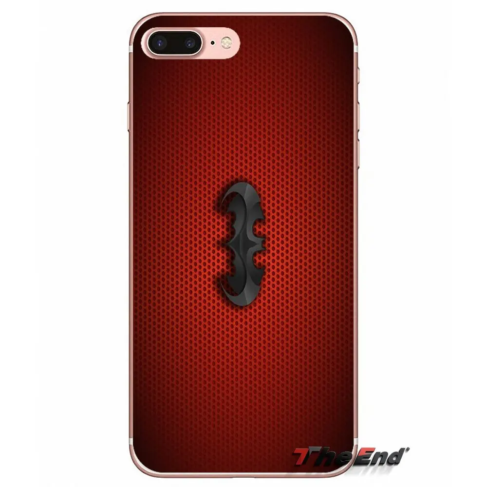 Силиконовый чехол с логотипом Бэтмена и Робина для iPhone X 4 4S 5 5S 5C SE 6 6S 7 8 Plus Samsung Galaxy