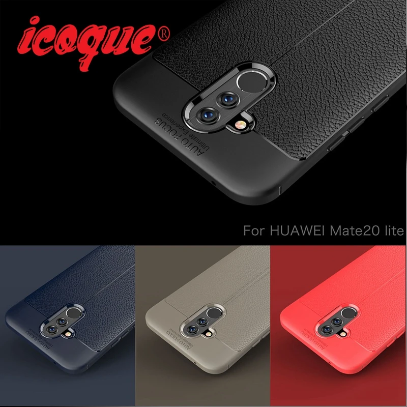 Lichi Pattern Case for Huawei Mate 20 10 Lite Nova 3i Soft Silicone Phone 4 Pro Y9 Y6 2018 Cover | - Фото №1