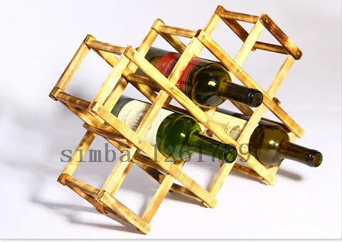 Складная деревянная стойка для вина держатели бутылок напитков по уходу за